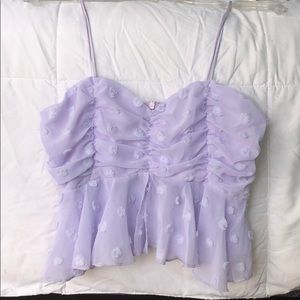 Lavender Sheer Top